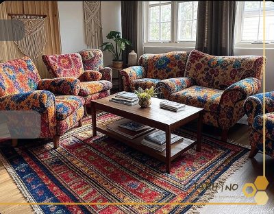 سبک طراحی داخلی بوهمن آزادی در رنگ: ایجاد فضایی گرم و الهام‌بخش