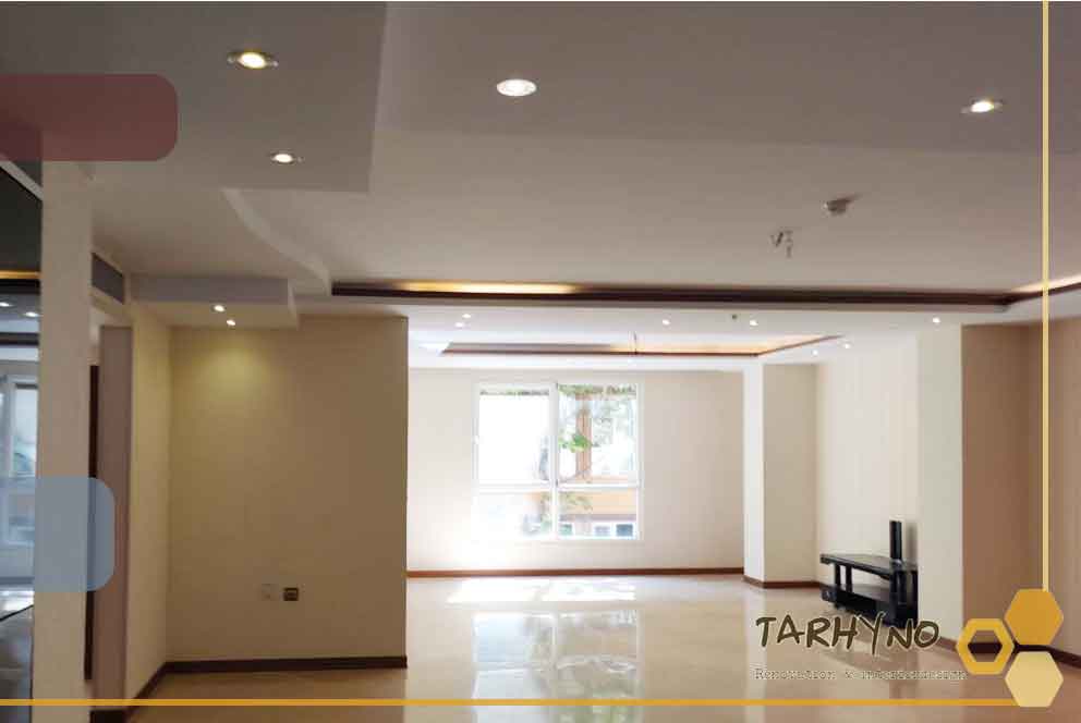 بازسازی و نوسازی سالن پذیرایی و نشیمن