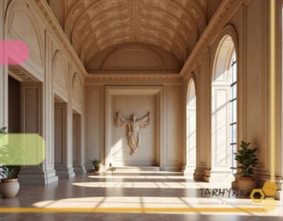 سبک کلاسیک در طراحی داخلی به زبان ساده 5 استفاده از سنگ مرمر در نمای ساختمان