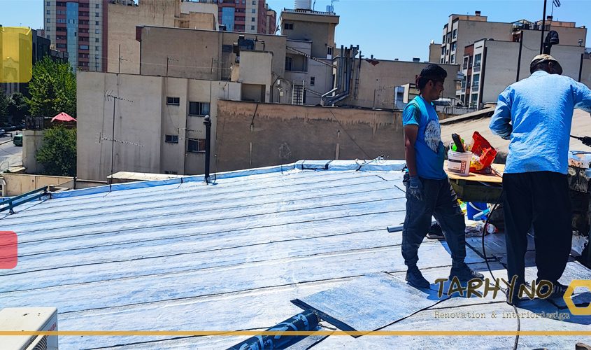 بازسازی مشاعات: راهنمای جامع برای مدیران مجتمع ها 6 ایزوگام وانواع عایق رطوبتی بام