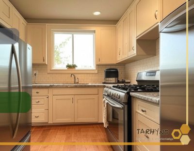 کابینت کلاسیک 14 آشپزخانه کوچک با کابینتهای کلاسیک