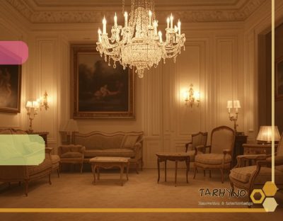 سبک نئوکلاسیک به زبان ساده 9 نورپردازی زیبا در طراحی داخلی نئوکلاسیک