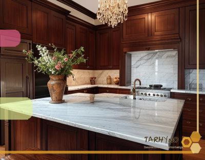 سبک نئوکلاسیک به زبان ساده 7 کابینتهای چوبی نئوکلاسیک با جزئیات تزئینی