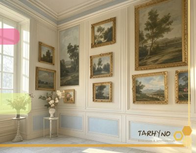 سبک نئوکلاسیک به زبان ساده 3 دیوارهای تزئینی در طراحی داخلی نئوکلاسیک