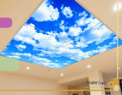 طراحی و اجرای سقف کاذب آسمان مجازی