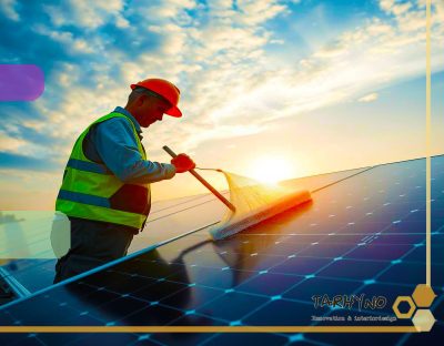 نحوه تمیز کردن پنل خورشیدی